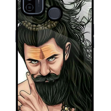 Mahadev Oppo A53 2020 Glass Case Back Cover by Casekaro