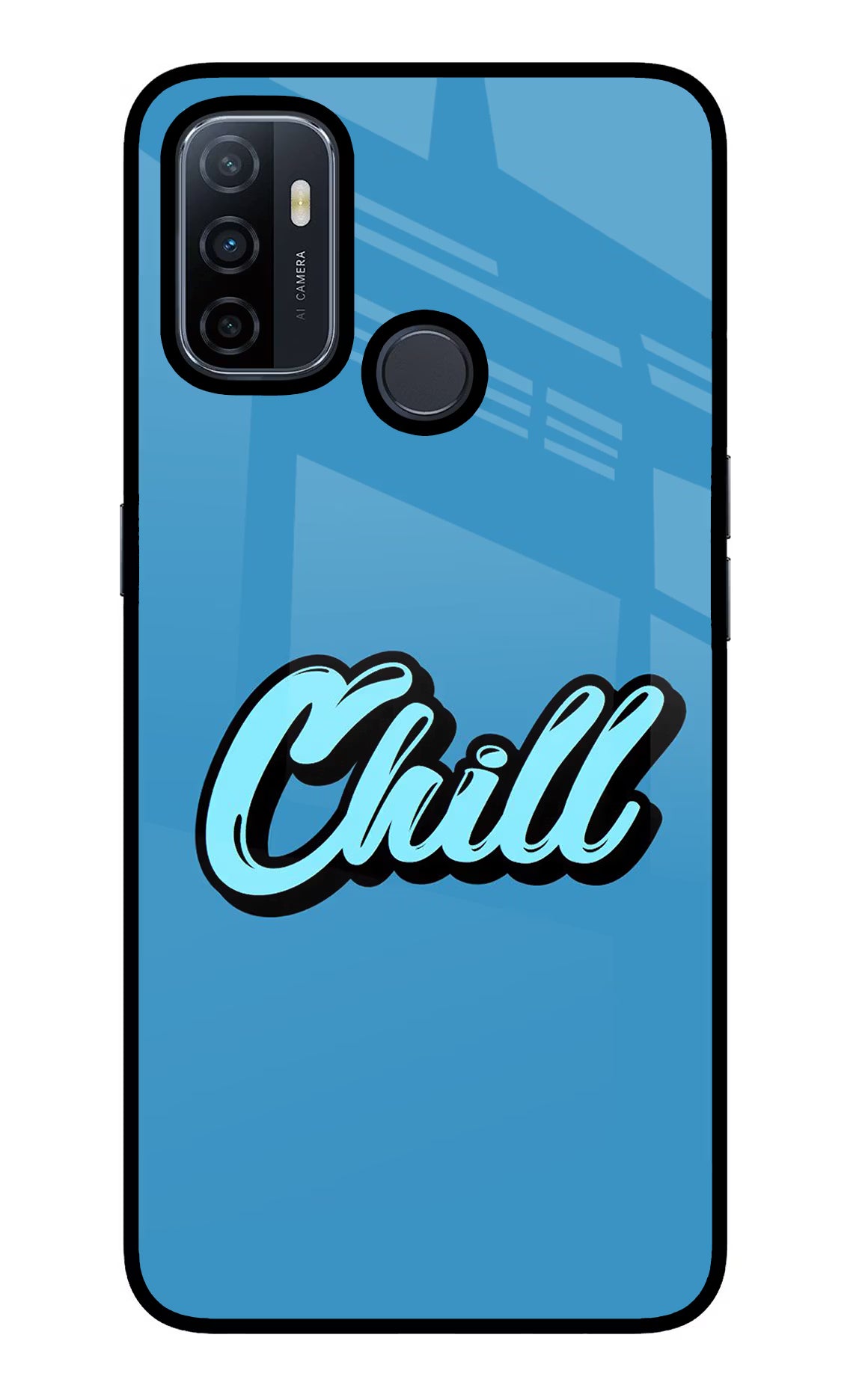 Chill Oppo A53 2020 Glass Case Back Cover by Casekaro