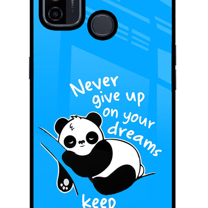 Keep Sleeping Oppo A53 2020 Glass Case Back Cover by Casekaro