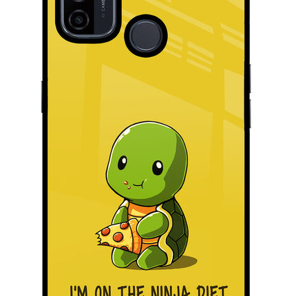 I'm on Ninja Diet Oppo A53 2020 Glass Case Back Cover by Casekaro
