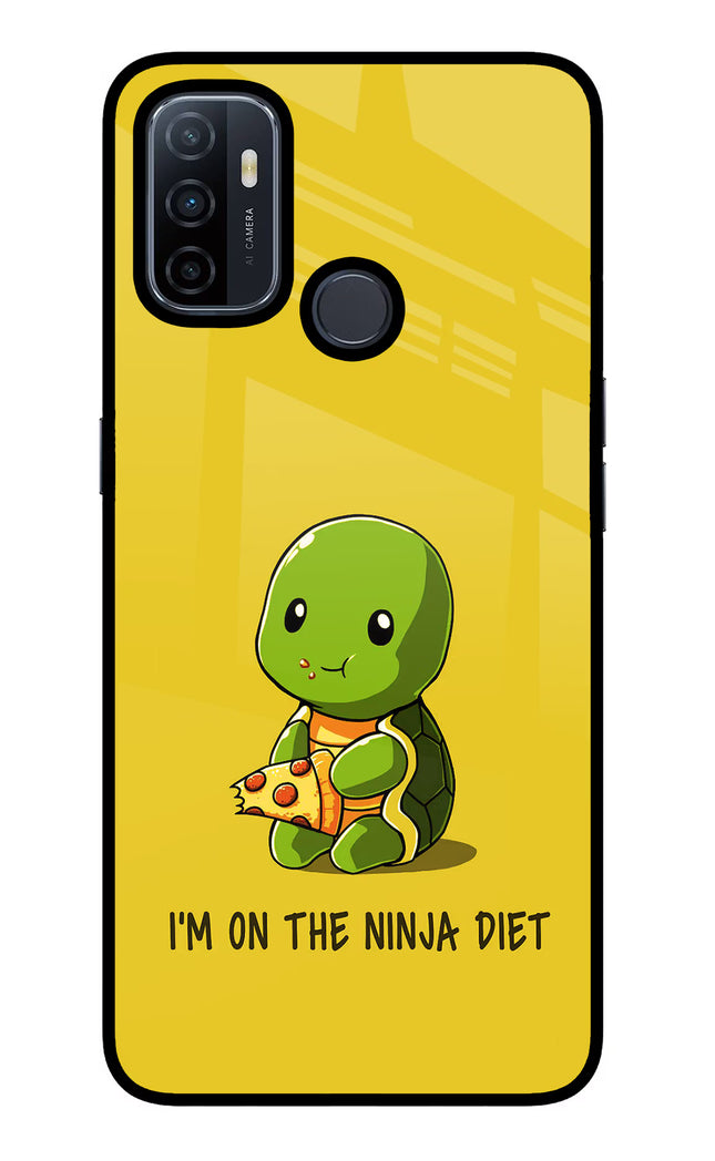 I'm on Ninja Diet Oppo A53 2020 Glass Case Back Cover by Casekaro