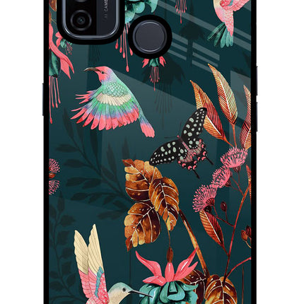 Birds Oppo A53 2020 Glass Case Back Cover by Casekaro