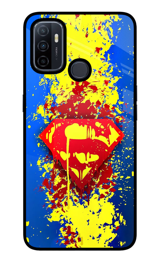 Superman logo Oppo A53 2020 Glass Case