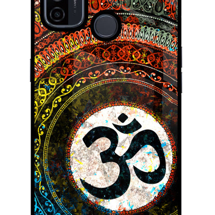 Om Cultural Oppo A53 2020 Glass Case Back Cover by Casekaro