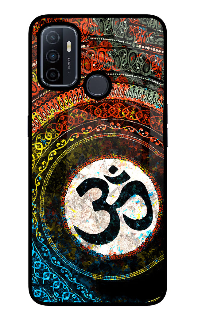 Om Cultural Oppo A53 2020 Glass Case Back Cover by Casekaro