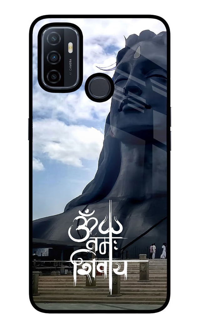 Om Namah Shivay Oppo A53 2020 Glass Case Back Cover by Casekaro