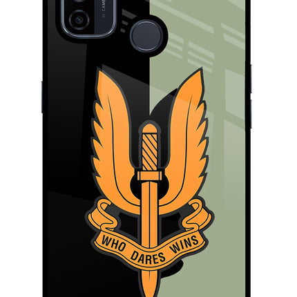 Balidan Logo Oppo A53 2020 Glass Case Back Cover by Casekaro