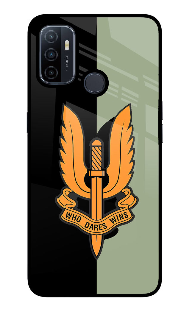 Balidan Logo Oppo A53 2020 Glass Case Back Cover by Casekaro