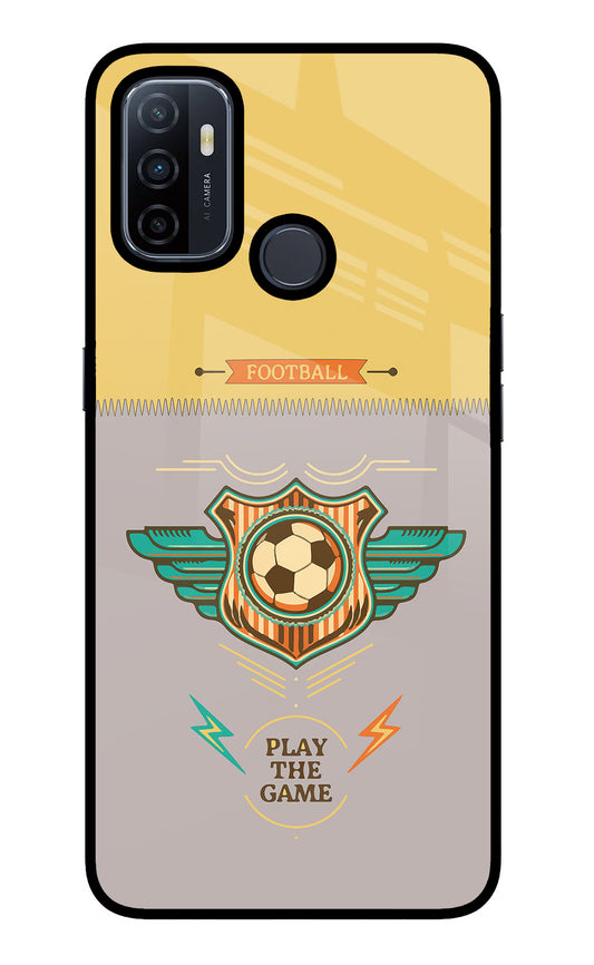 Football Oppo A53 2020 Glass Case
