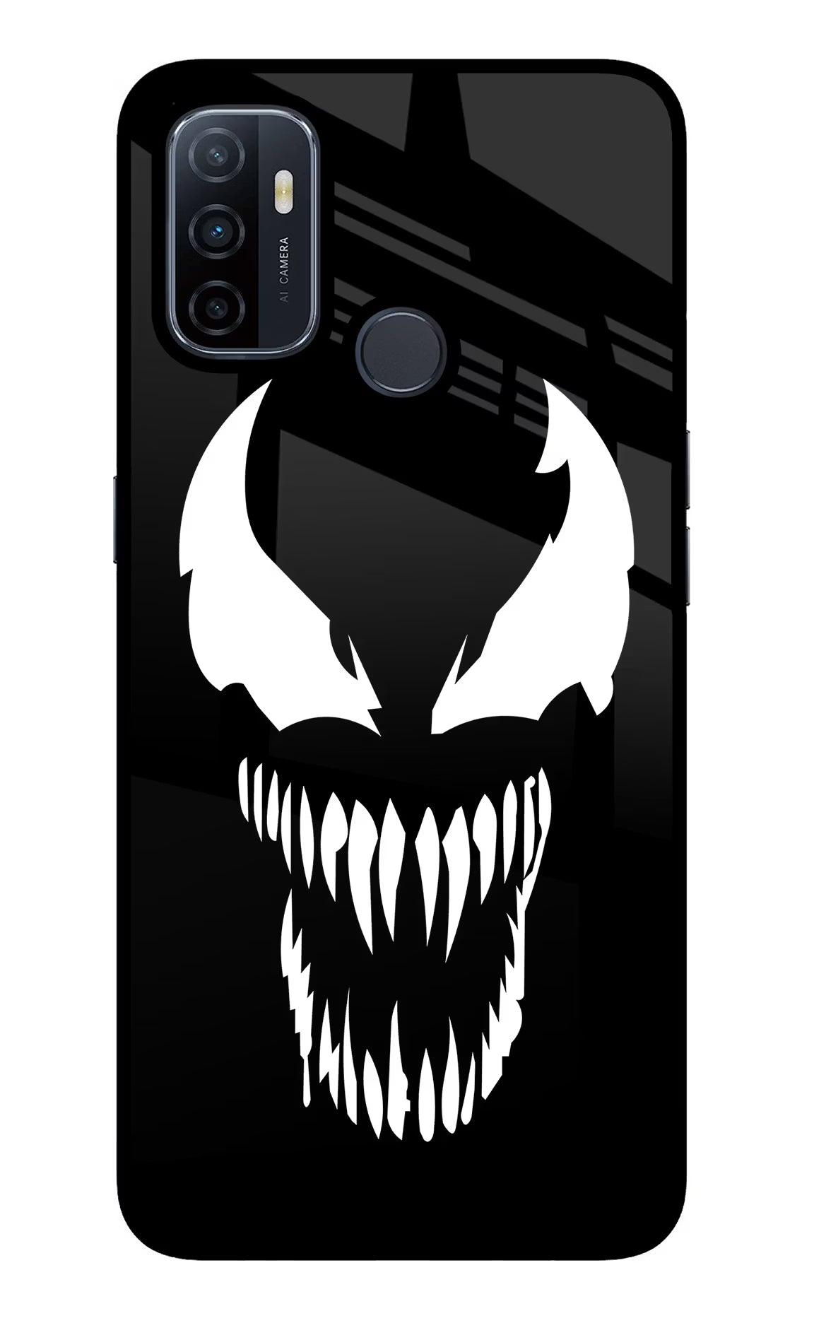 Venom Oppo A53 2020 Glass Case Back Cover by Casekaro
