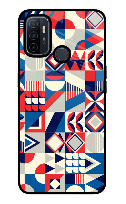Colorful Pattern Oppo A53 2020 Glass Case