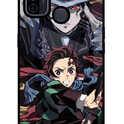 Demon Slayer Oppo A53 2020 Glass Case Back Cover by Casekaro