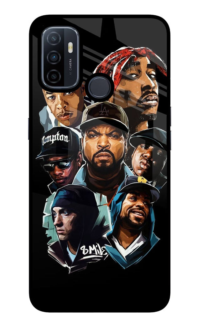 Rappers Oppo A53 2020 Glass Case Back Cover by Casekaro
