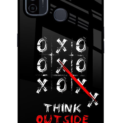 Think out of the BOX Oppo A53 2020 Glass Case Back Cover by Casekaro