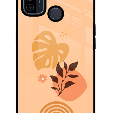 Bohemian Art Oppo A53 2020 Glass Case Back Cover by Casekaro
