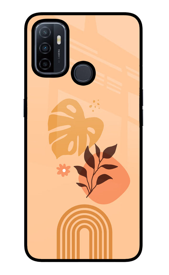 Bohemian Art Oppo A53 2020 Glass Case Back Cover by Casekaro