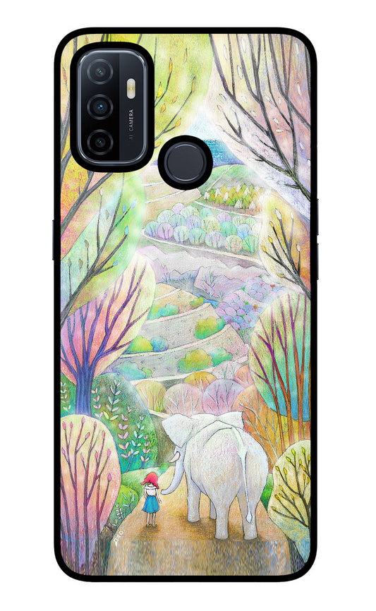 Nature Painting Oppo A53 2020 Glass Case