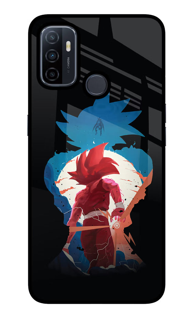 Goku Oppo A53 2020 Glass Case Back Cover by Casekaro