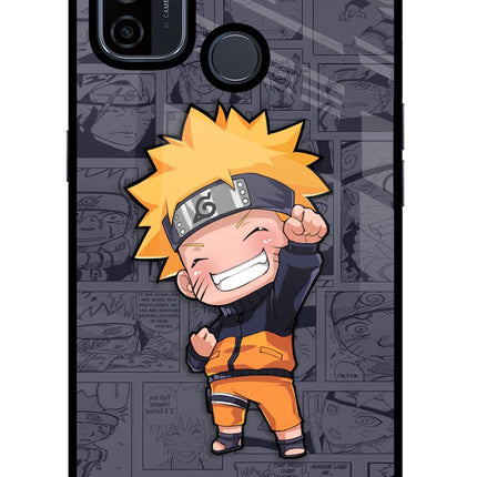 Chota Naruto Oppo A53 2020 Glass Case Back Cover by Casekaro
