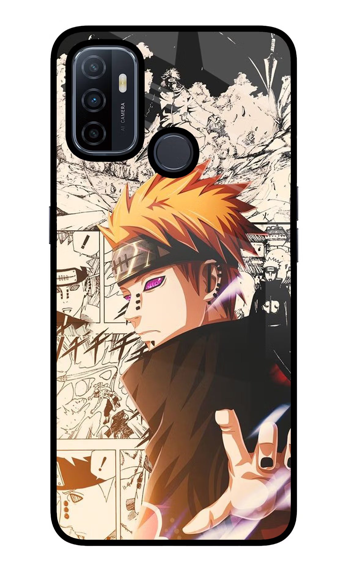Pain Anime Oppo A53 2020 Glass Case Back Cover by Casekaro
