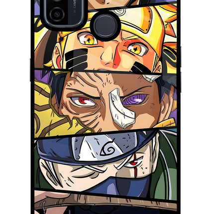 Naruto Character Oppo A53 2020 Glass Case Back Cover by Casekaro