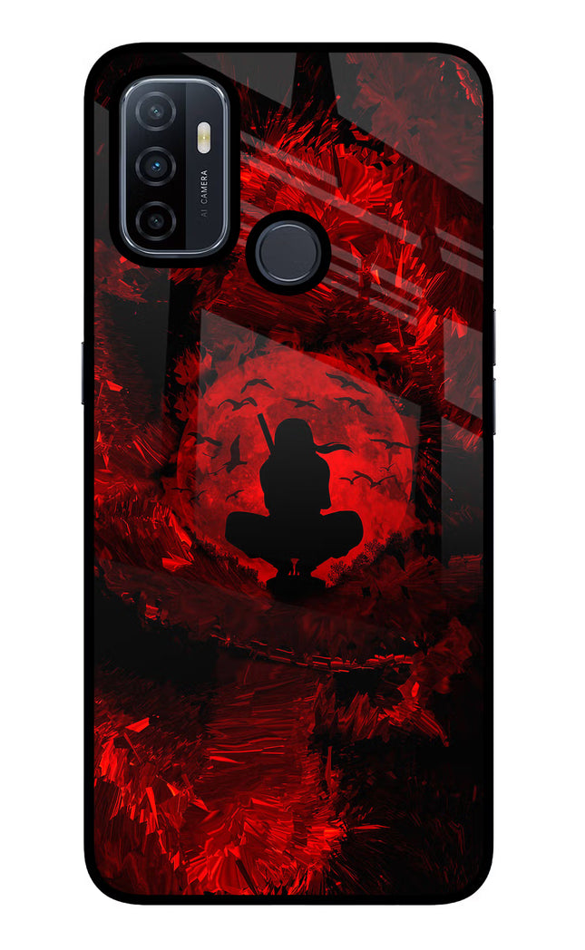 Itachi Uchiha Oppo A53 2020 Glass Case Back Cover by Casekaro