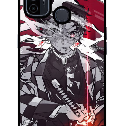 Demon Slayer Oppo A53 2020 Glass Case Back Cover by Casekaro