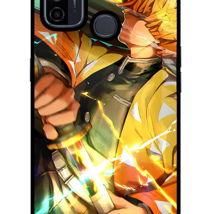Demon Slayer Oppo A53 2020 Glass Case Back Cover by Casekaro