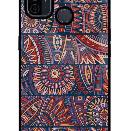 African Culture Design Oppo A53 2020 Glass Case Back Cover by Casekaro