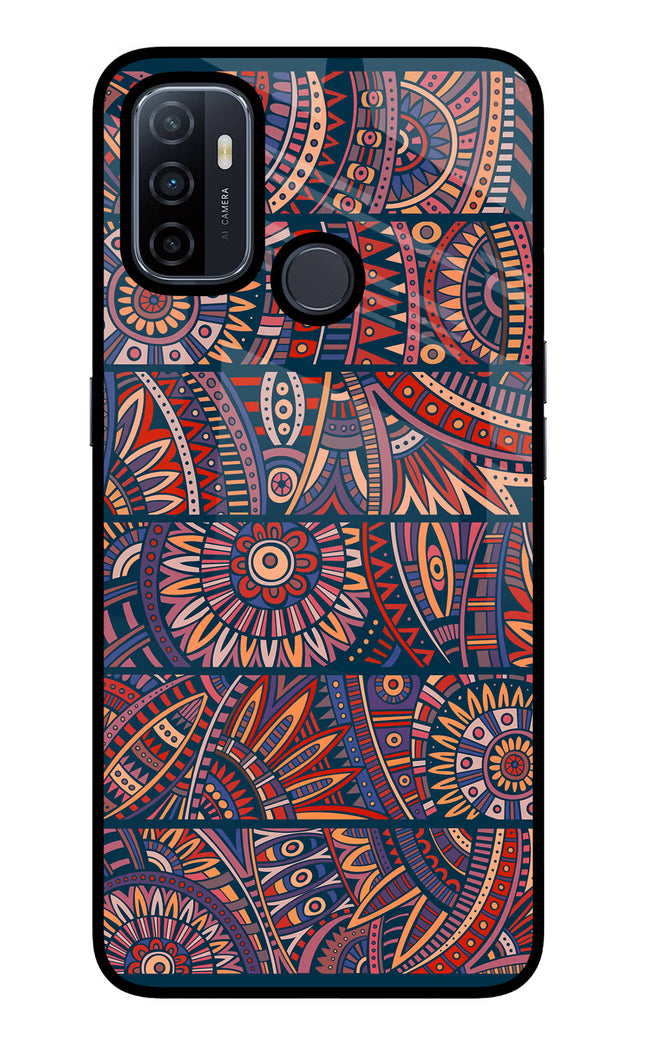 African Culture Design Oppo A53 2020 Glass Case Back Cover by Casekaro