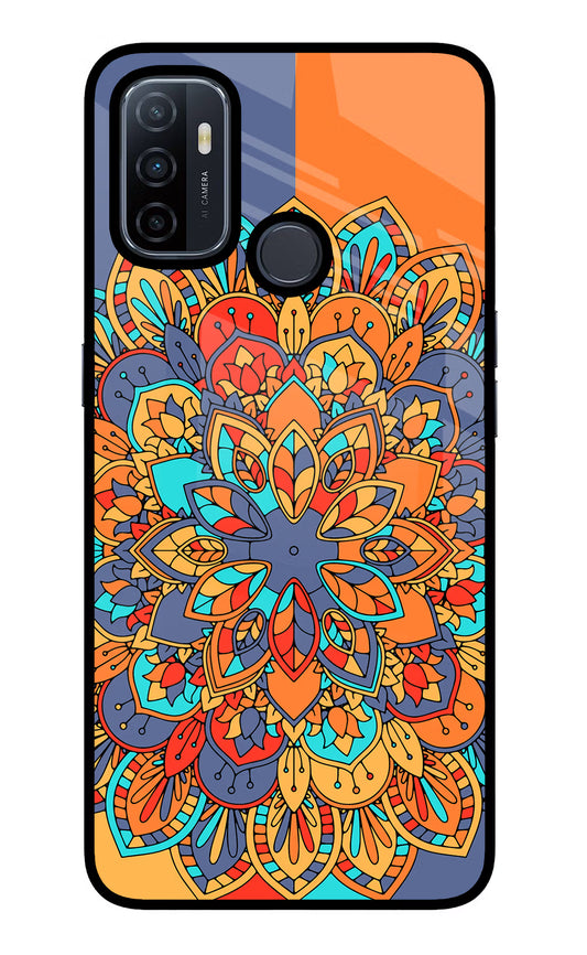 Color Mandala Oppo A53 2020 Glass Case