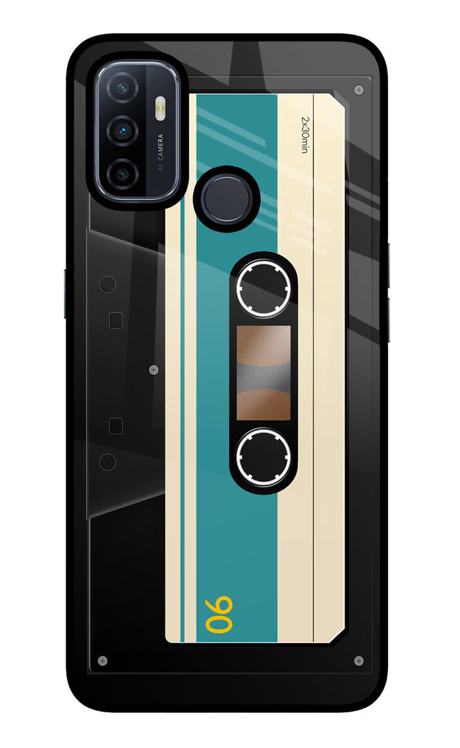 Cassette Oppo A53 2020 Glass Case Back Cover by Casekaro