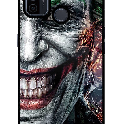 Joker Cam Oppo A53 2020 Glass Case Back Cover by Casekaro