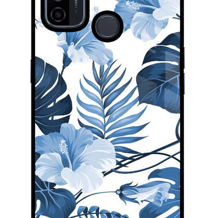Fabric Art Oppo A53 2020 Glass Case Back Cover by Casekaro