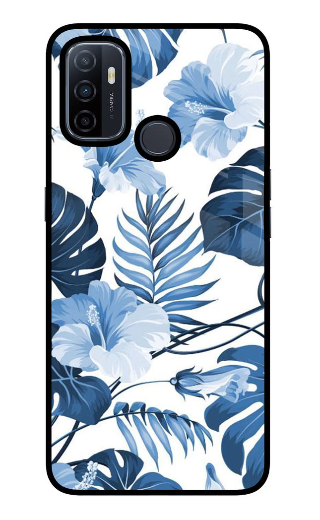 Fabric Art Oppo A53 2020 Glass Case Back Cover by Casekaro