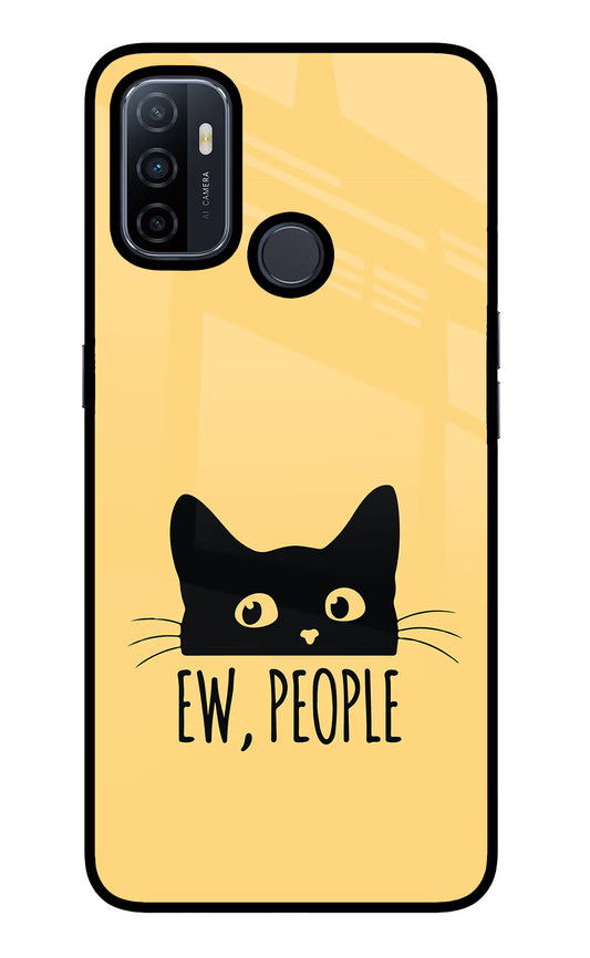 Ew People Catitude Oppo A53 2020 Glass Case