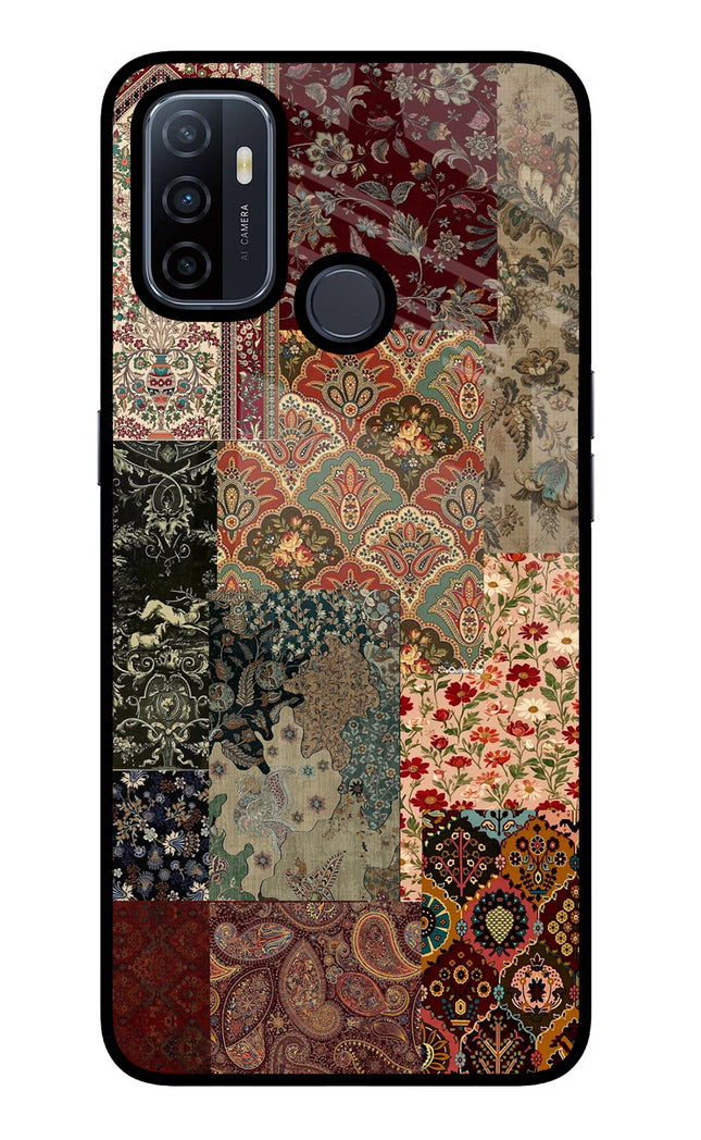 Desi Print Oppo A53 2020 Glass Case Back Cover by Casekaro