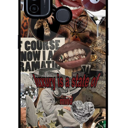 Luxury Oppo A53 2020 Glass Case Back Cover by Casekaro
