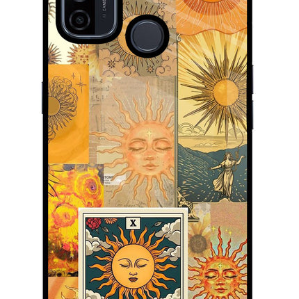 Sun Oppo A53 2020 Glass Case Back Cover by Casekaro
