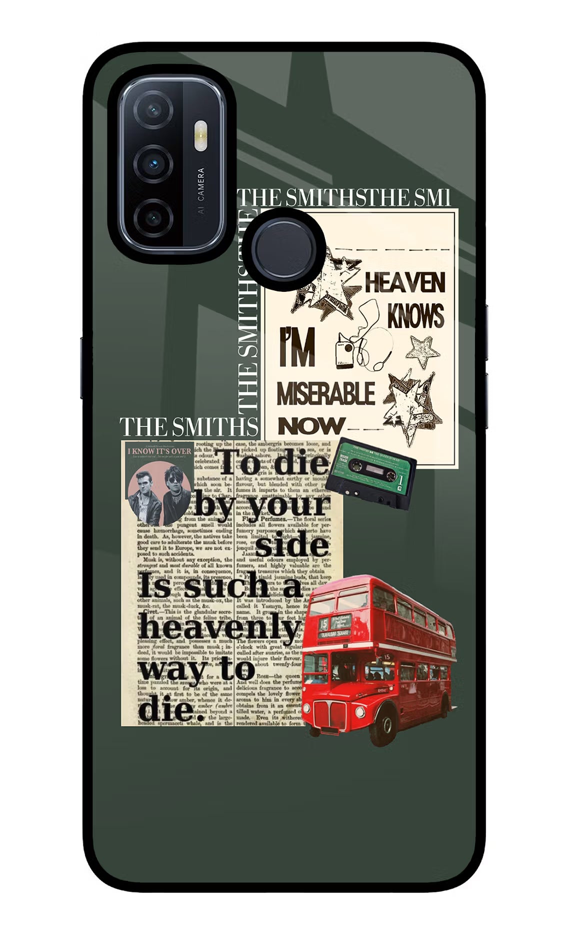 The Smiths Oppo A53 2020 Glass Case Back Cover by Casekaro
