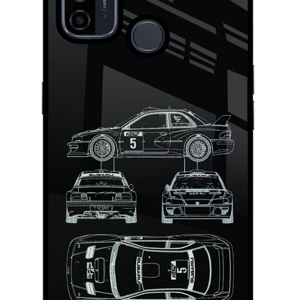 WRC'99 Oppo A53 2020 Glass Case Back Cover by Casekaro