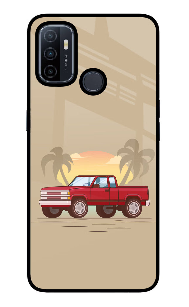Desert Classic Drive Oppo A53 2020 Glass Case Back Cover by Casekaro