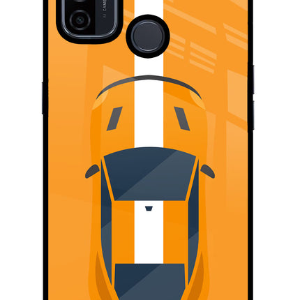 Highway Pursuit Oppo A53 2020 Glass Case Back Cover by Casekaro