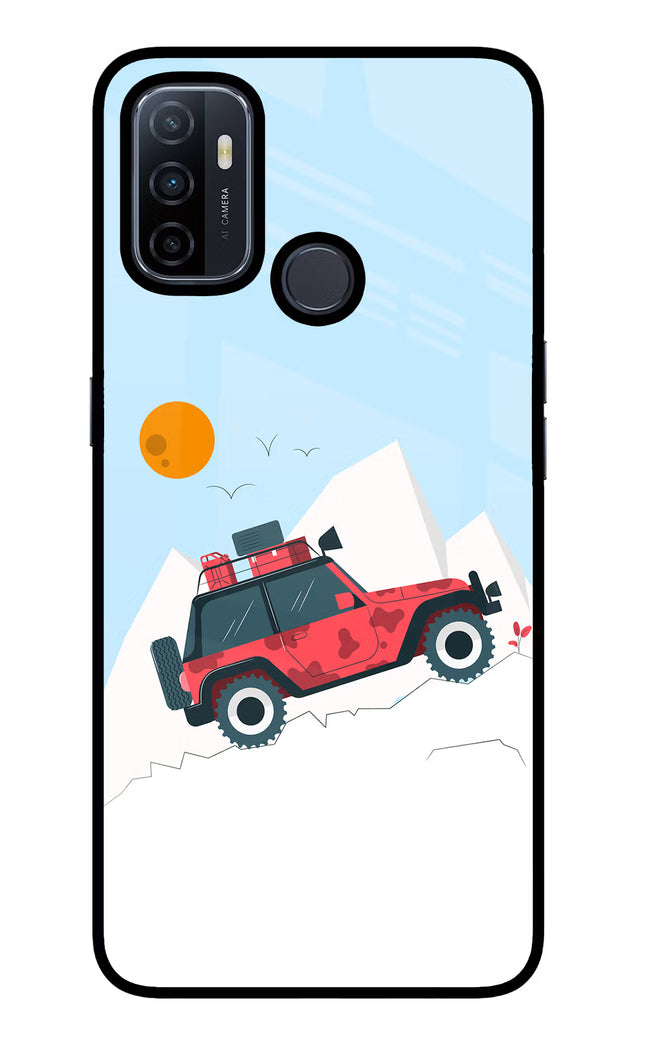 Mountain Trail Beast Oppo A53 2020 Glass Case Back Cover by Casekaro