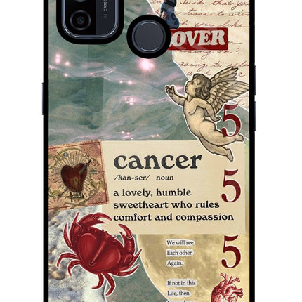 Cancer Zodiac Oppo A53 2020 Glass Case Back Cover by Casekaro