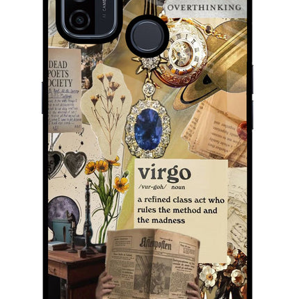 Virgo Zodiac Oppo A53 2020 Glass Case Back Cover by Casekaro