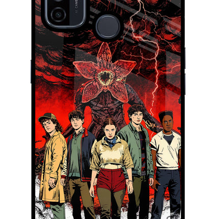 Ordinary Things Characters Oppo A53 2020 Glass Case Back Cover by Casekaro