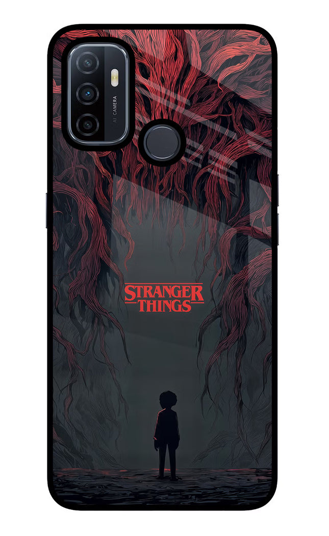 Ordinary Things Dark Side Oppo A53 2020 Glass Case Back Cover by Casekaro