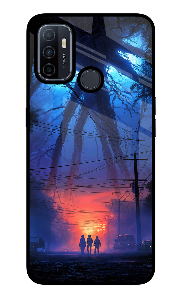 Ordinary Things Shadow Oppo A53 2020 Glass Case Back Cover by Casekaro