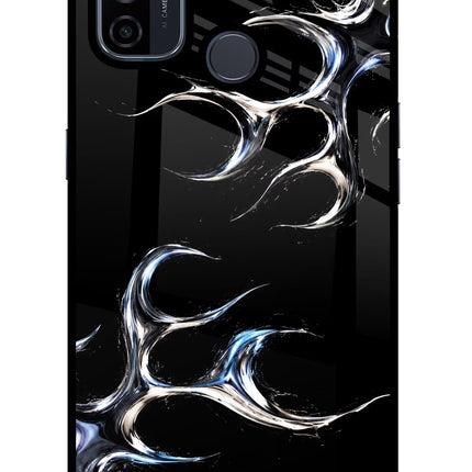 Chrome Tribal Oppo A53 2020 Glass Case Back Cover by Casekaro